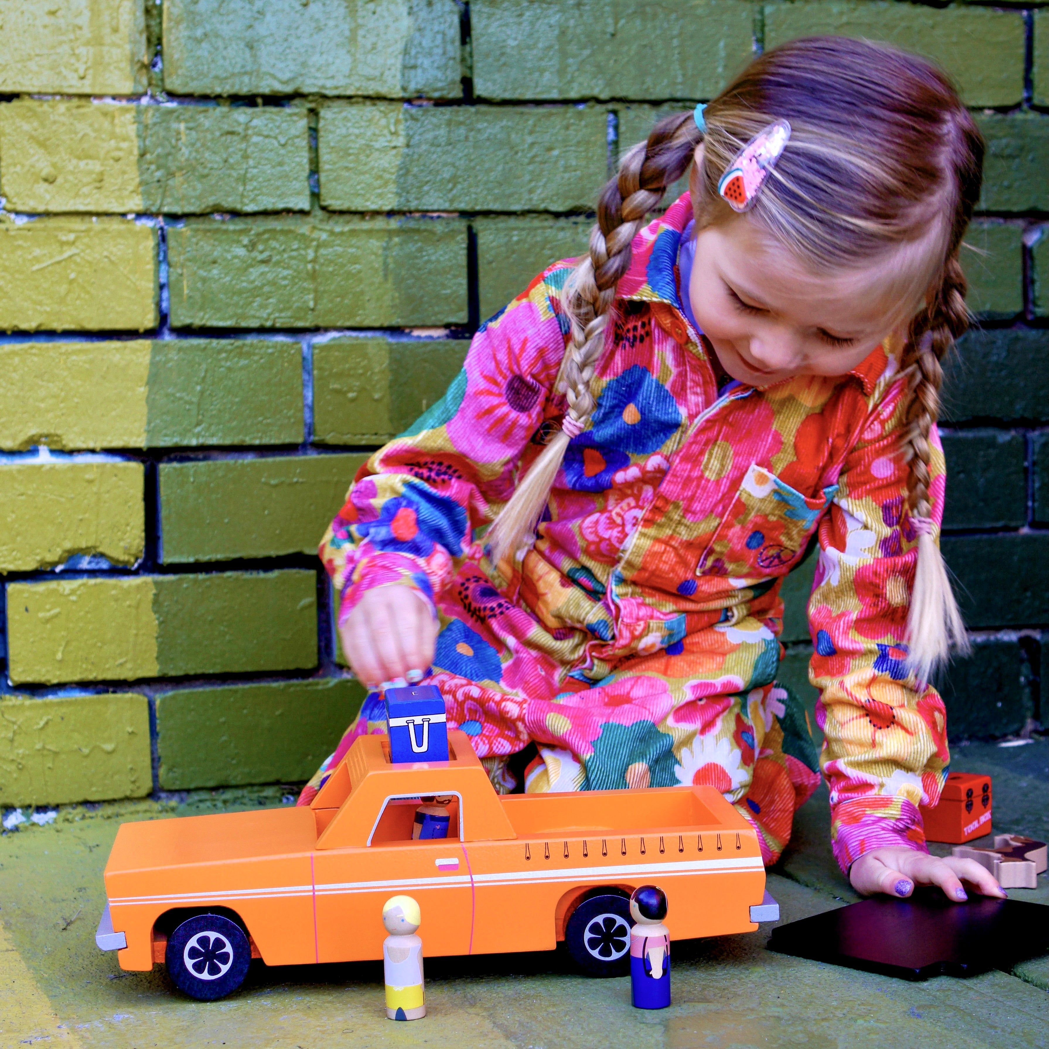 Open-ended imaginative play with our Iconic Wooden Ute