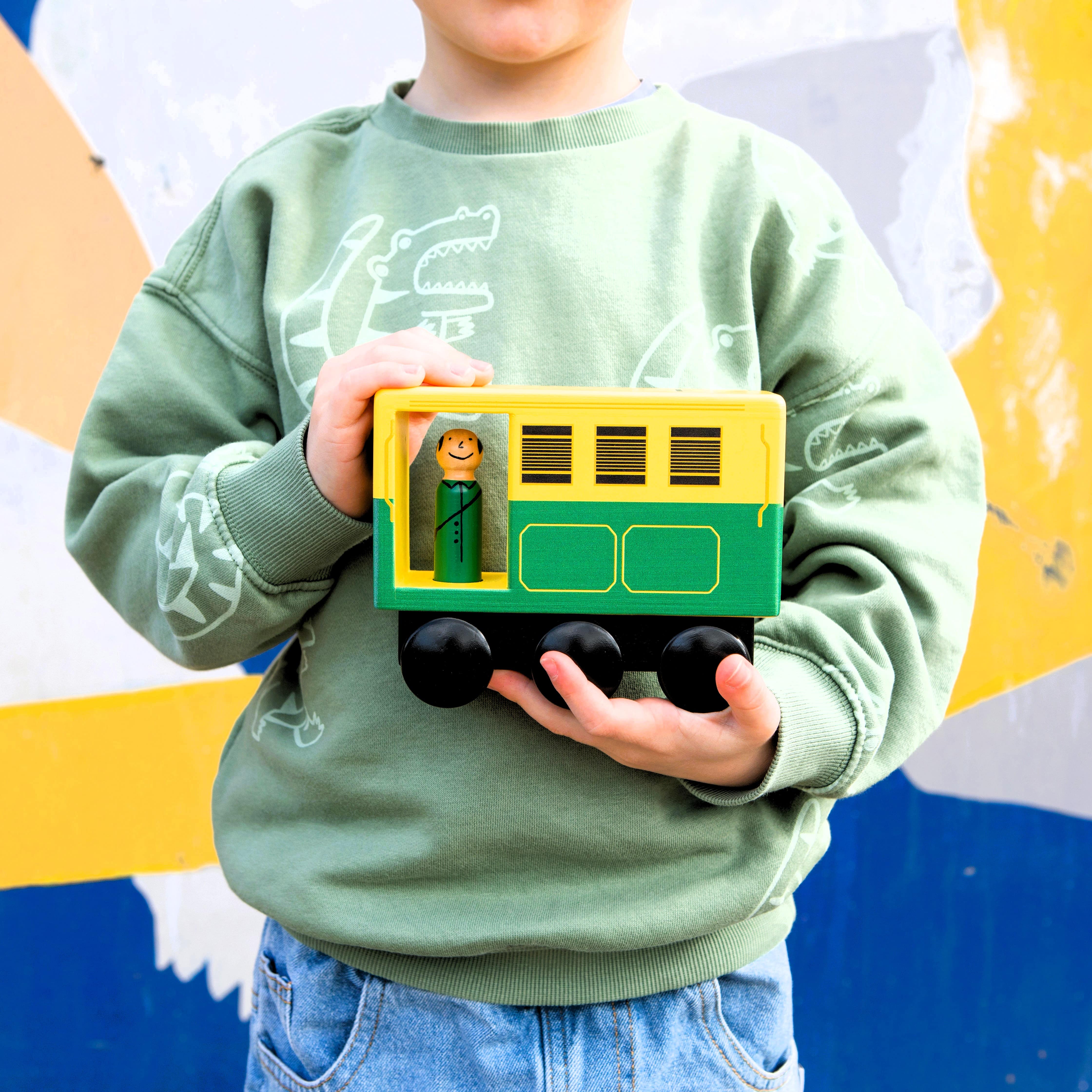 WOODEN TOY - ICONIC MELBOURNE MID-SIZED TRAM