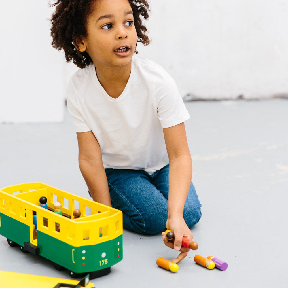 WOODEN TOY - ICONIC EXTRA PEOPLE SET OF 14
