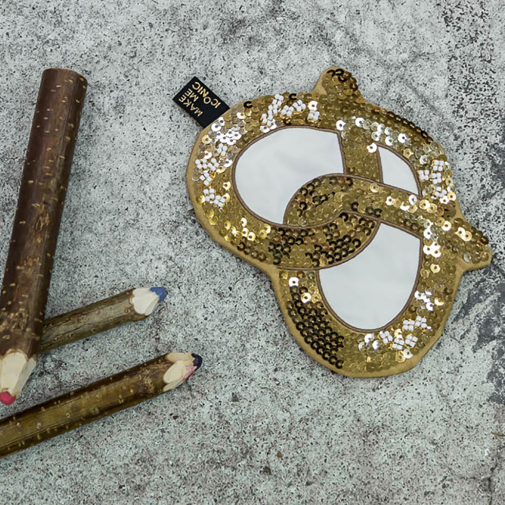 SEQUIN PURSE - ICONIC PRETZEL