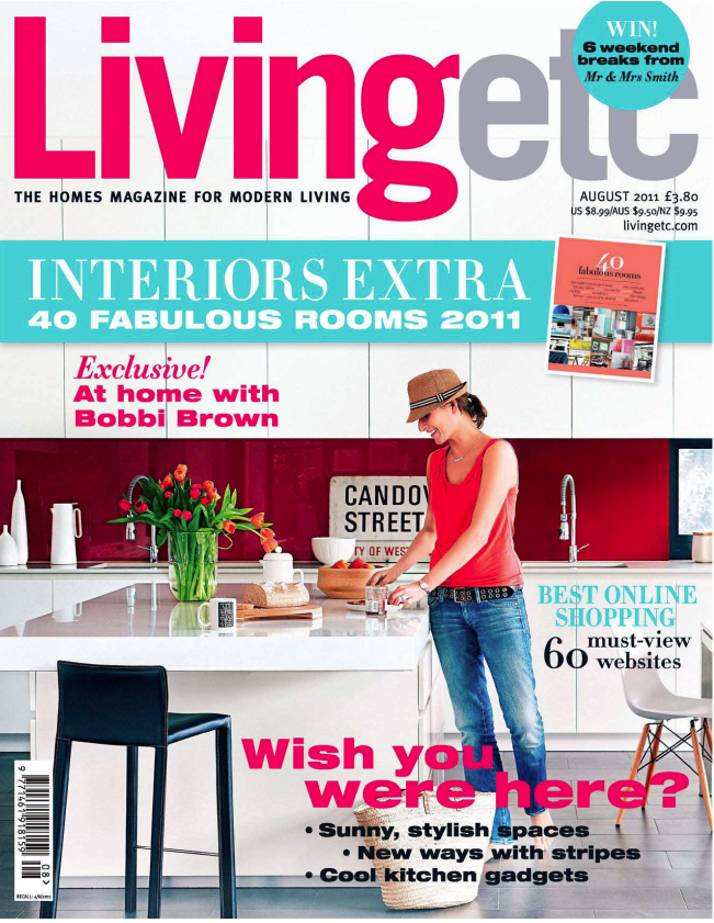 Another cover but in the UK this time with Living Etc.