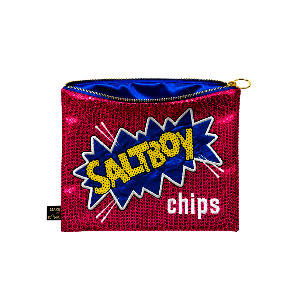 SEQUIN PENCIL CASE - ICONIC SAMBOY CHIPS