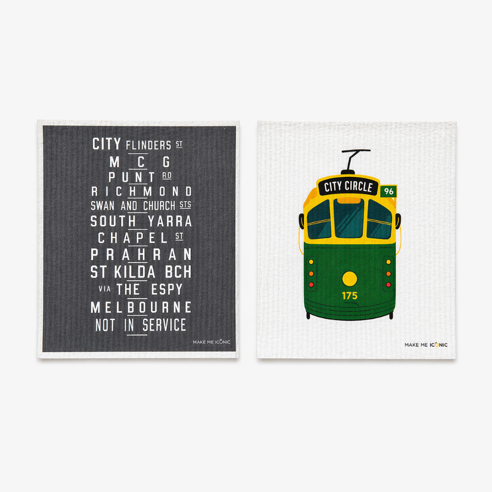 DISH CLOTH SPONGE - ICONIC MELBOURNE TRAM