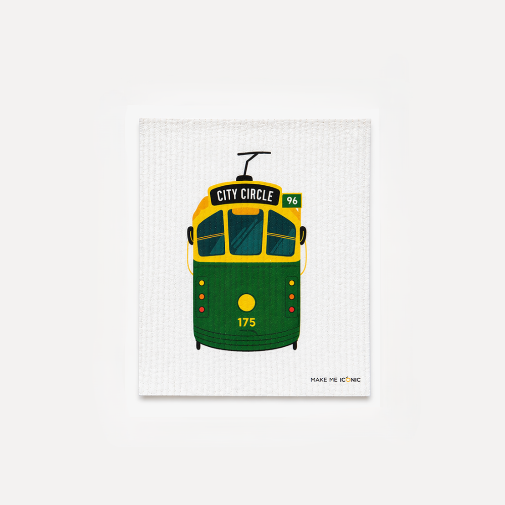 DISH CLOTH SPONGE - ICONIC MELBOURNE TRAM