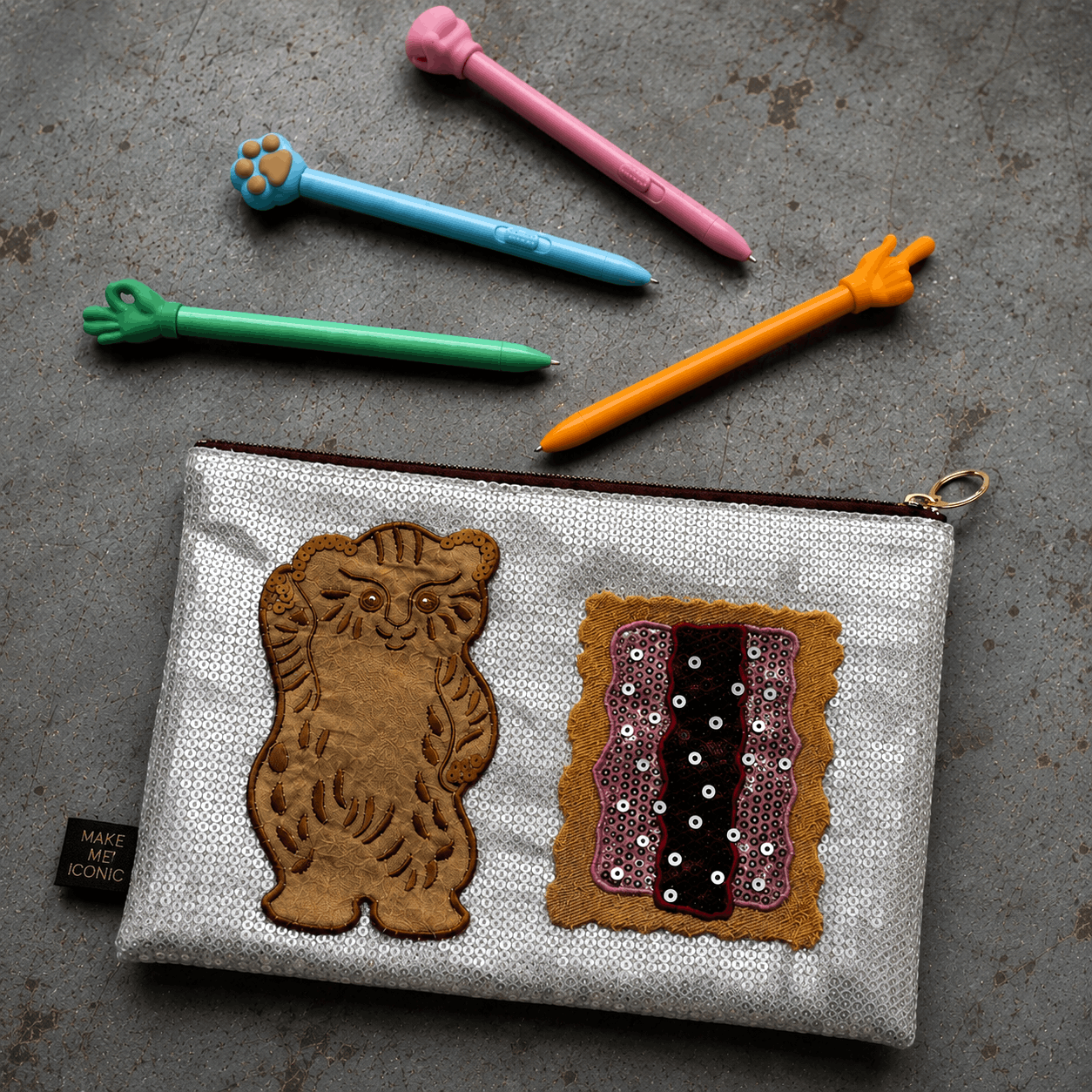 SEQUIN PENCIL CASE - ICONIC BICKIES