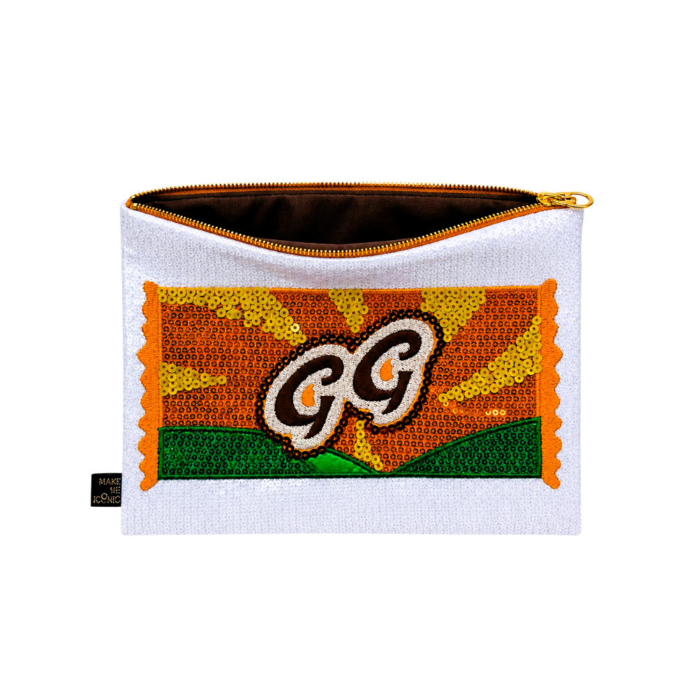 SEQUIN PENCIL CASE - ICONIC GOLDEN GAYTIME