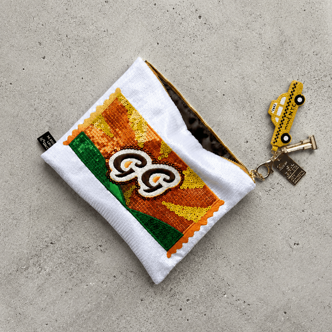 SEQUIN PENCIL CASE - ICONIC GOLDEN GAYTIME