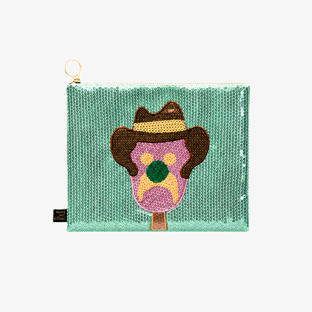 SEQUIN PENCIL CASE - ICONIC BUBBLE O BILL