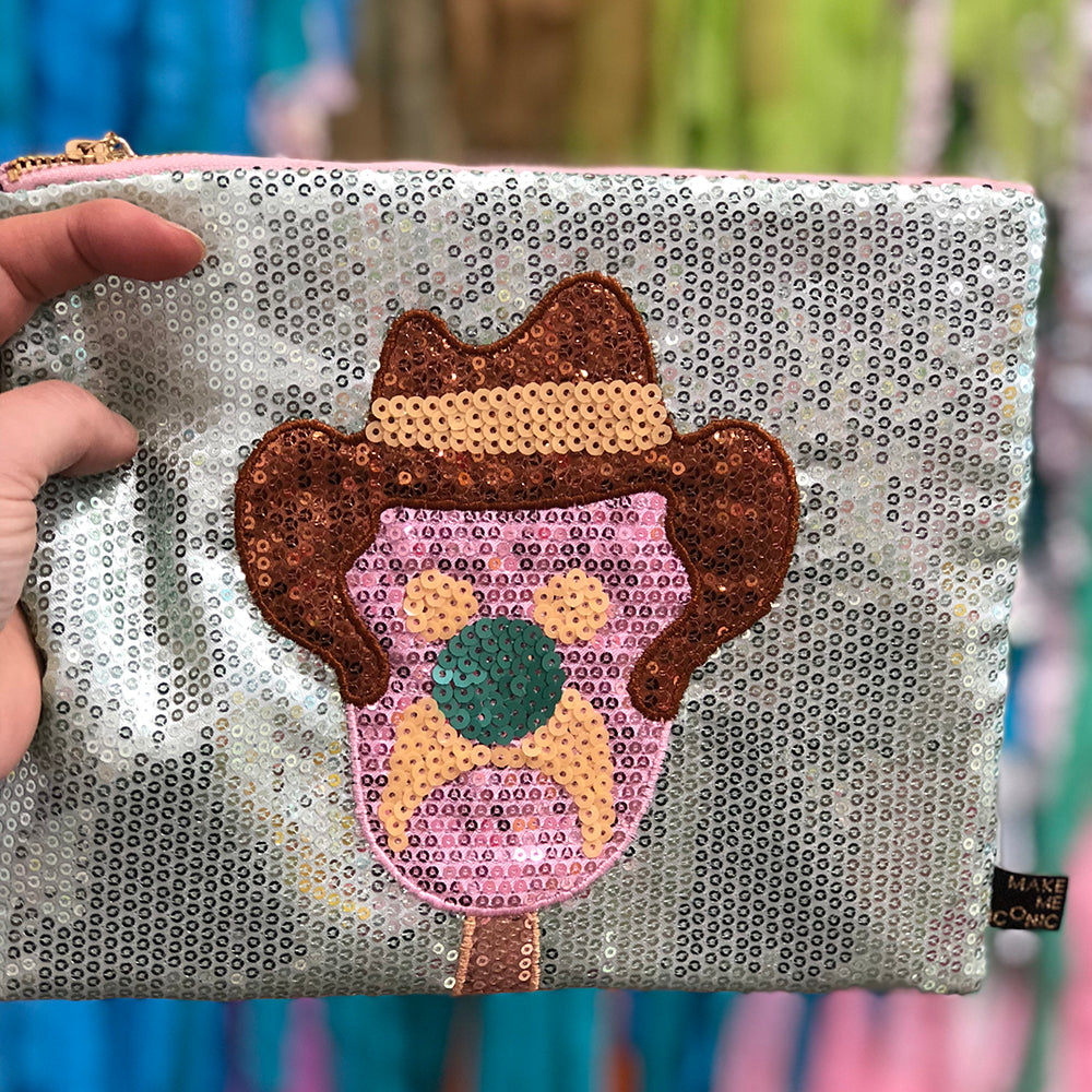 SEQUIN PENCIL CASE - ICONIC BUBBLE O BILL