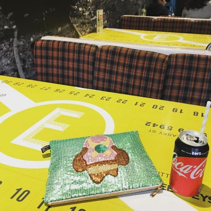 SEQUIN PENCIL CASE - ICONIC BUBBLE O BILL