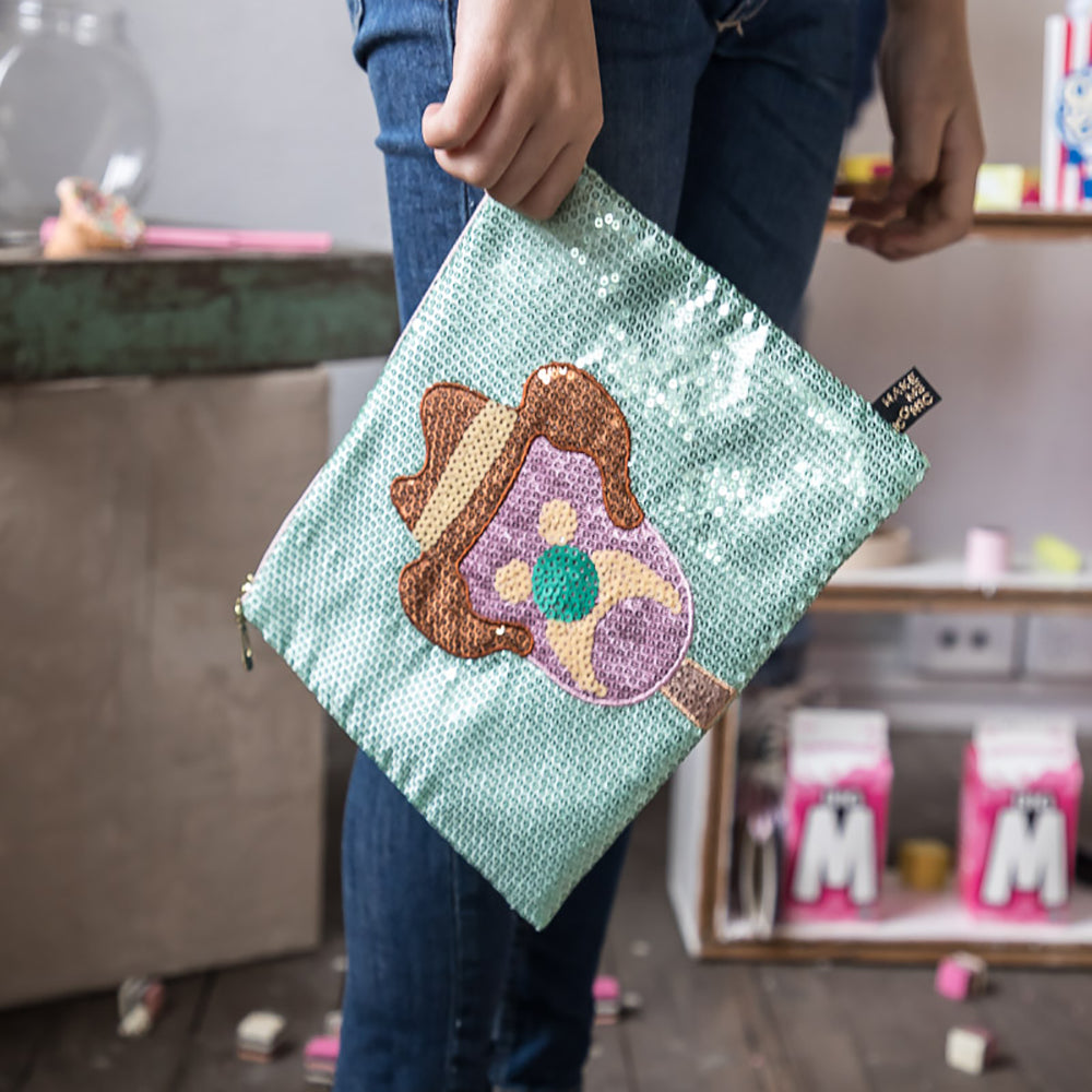 ICONIC SEQUIN PENCIL CASE - BUBBLE O BILL