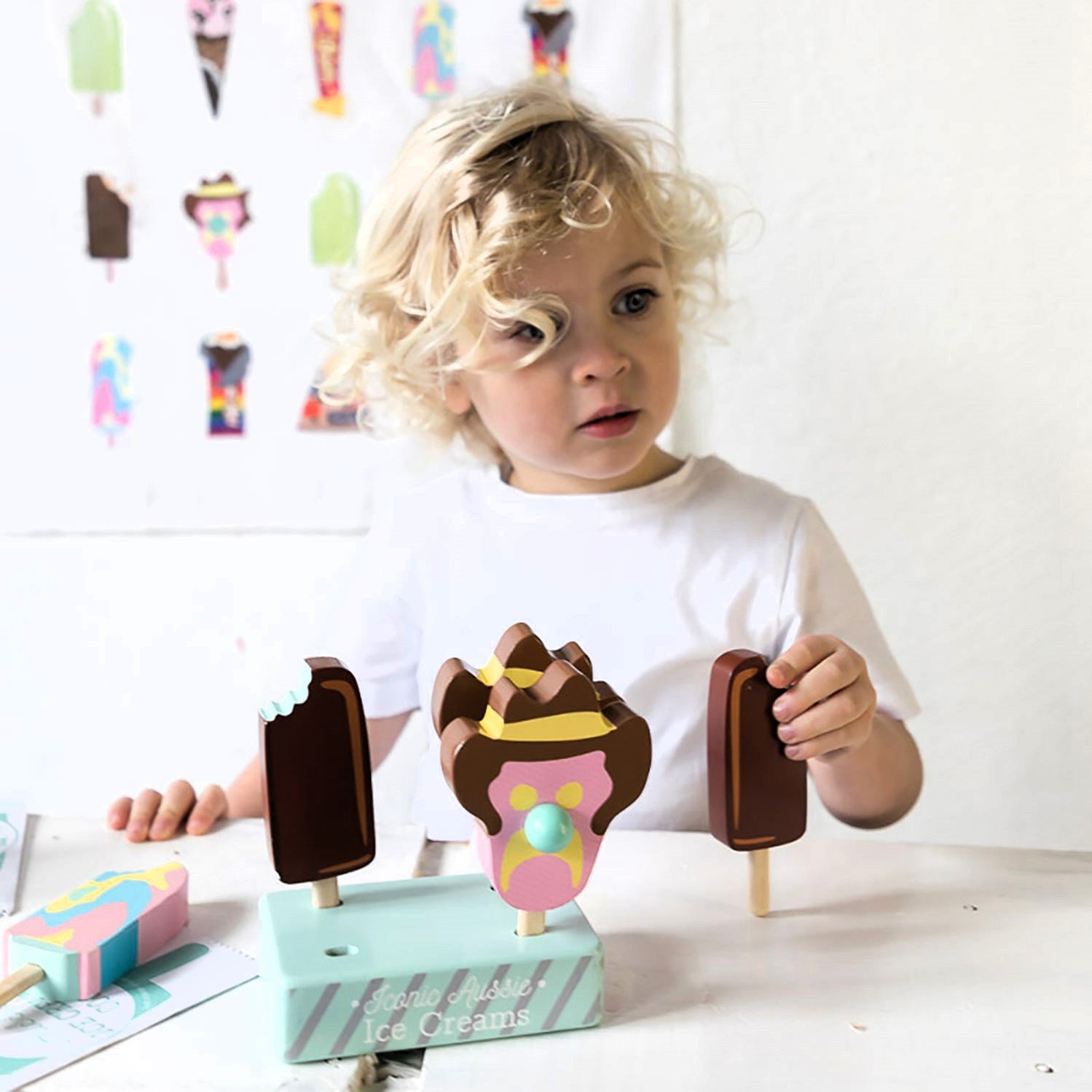 WOODEN TOY - ICONIC AUSTRALIAN ICE CREAMS SPARE PARTS