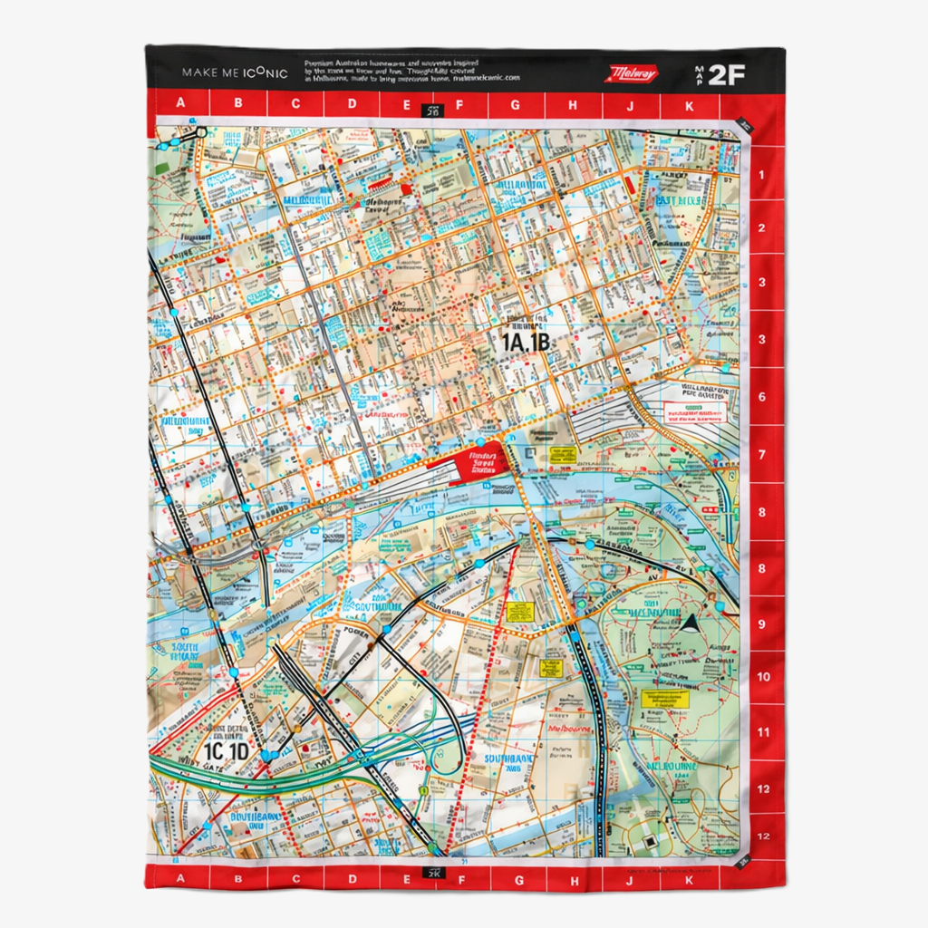 TEA TOWEL - ICONIC MELBOURNE MELWAY
