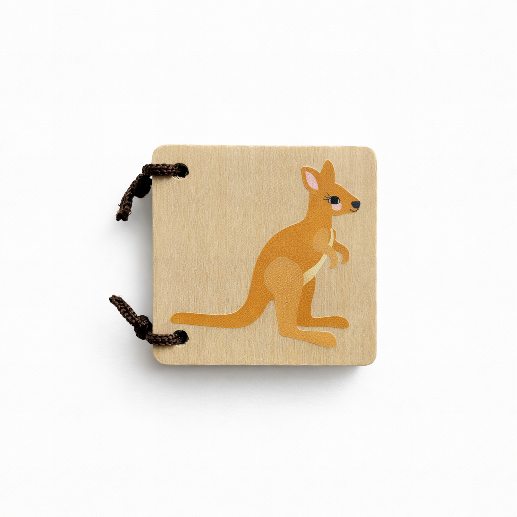 WOODEN TOY -  LOOSE CHANGE AUSTRALIAN ANIMALS MINI BOOK