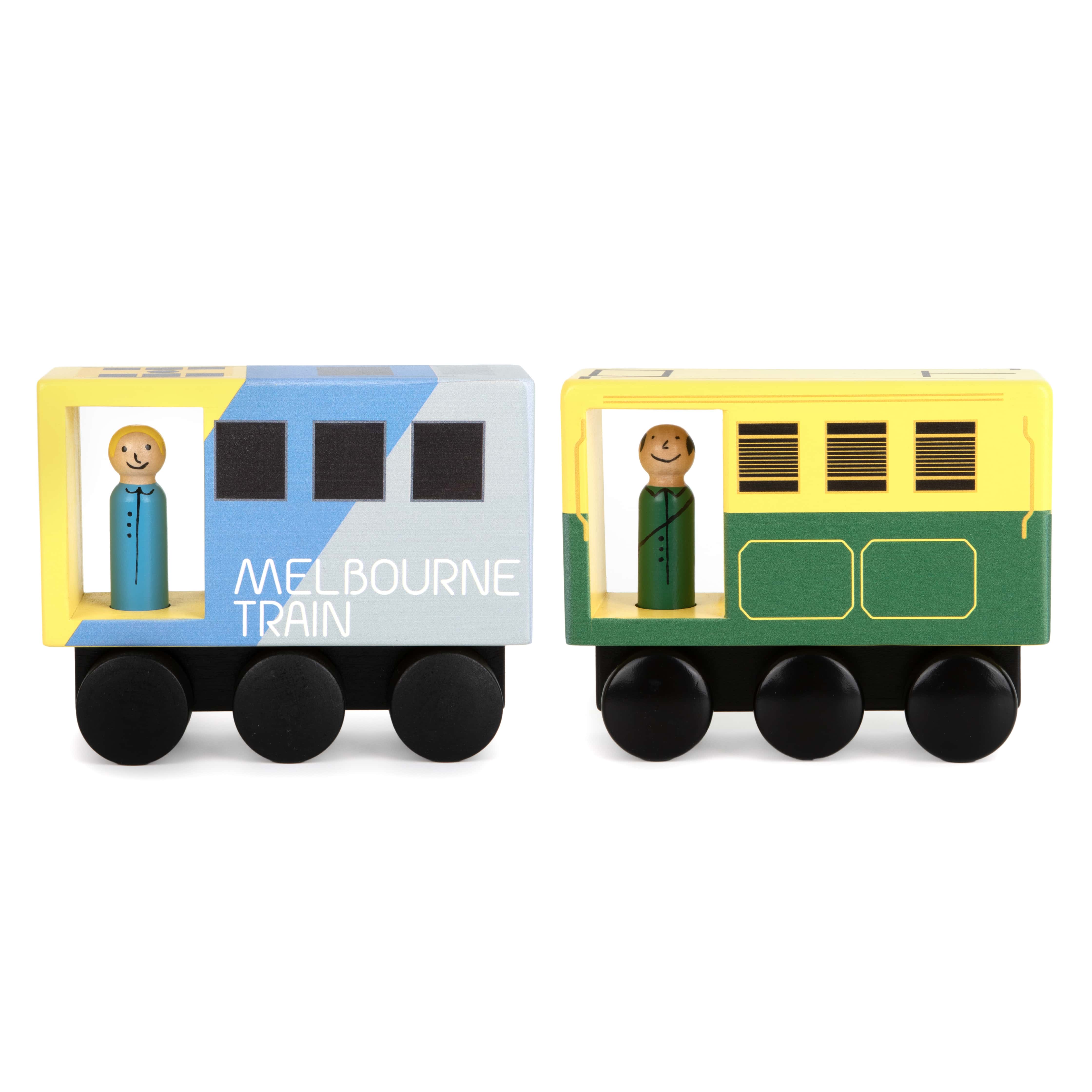 WOODEN TOY - ICONIC MELBOURNE MID-SIZED TRAIN