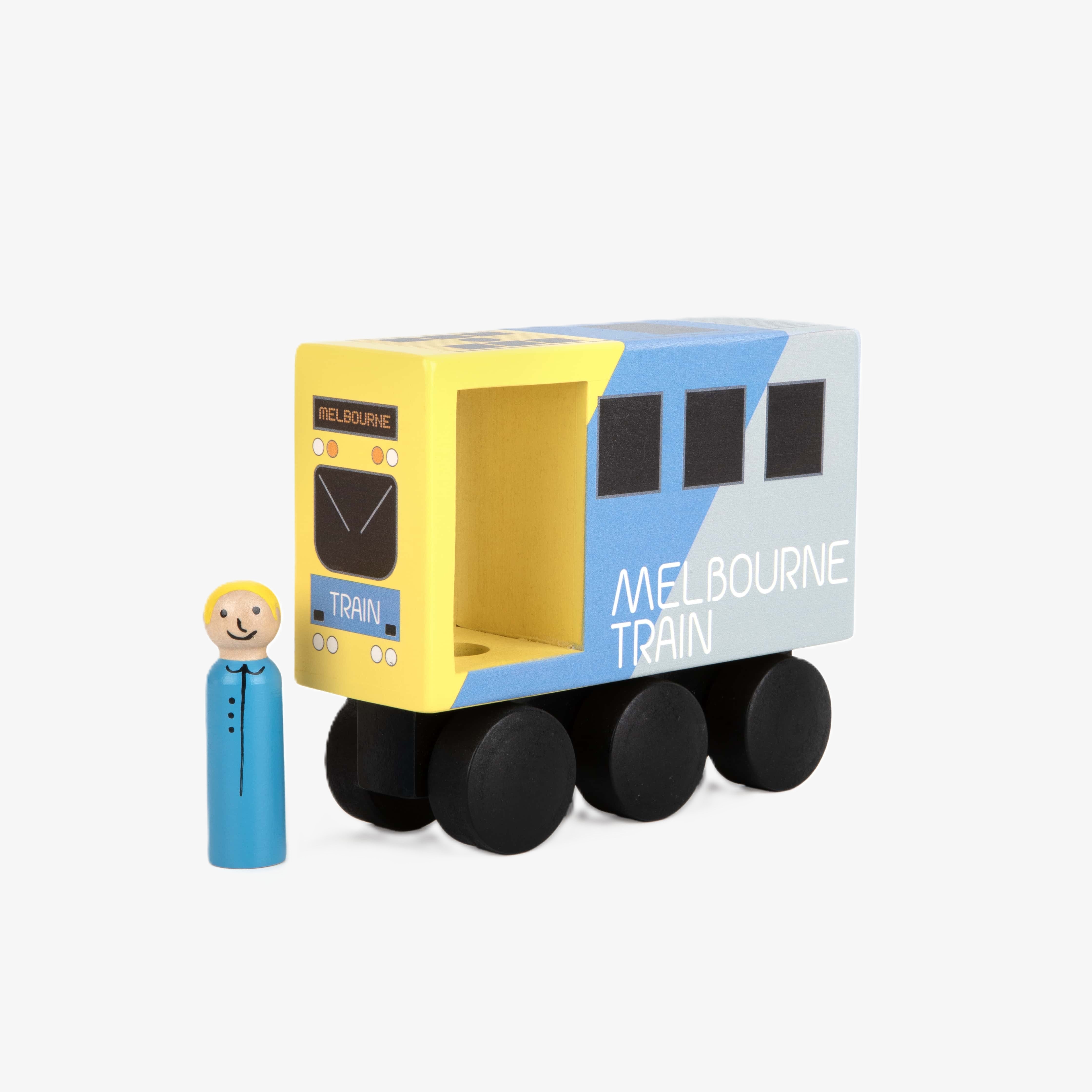 WOODEN TOY - ICONIC MELBOURNE MID-SIZED TRAIN