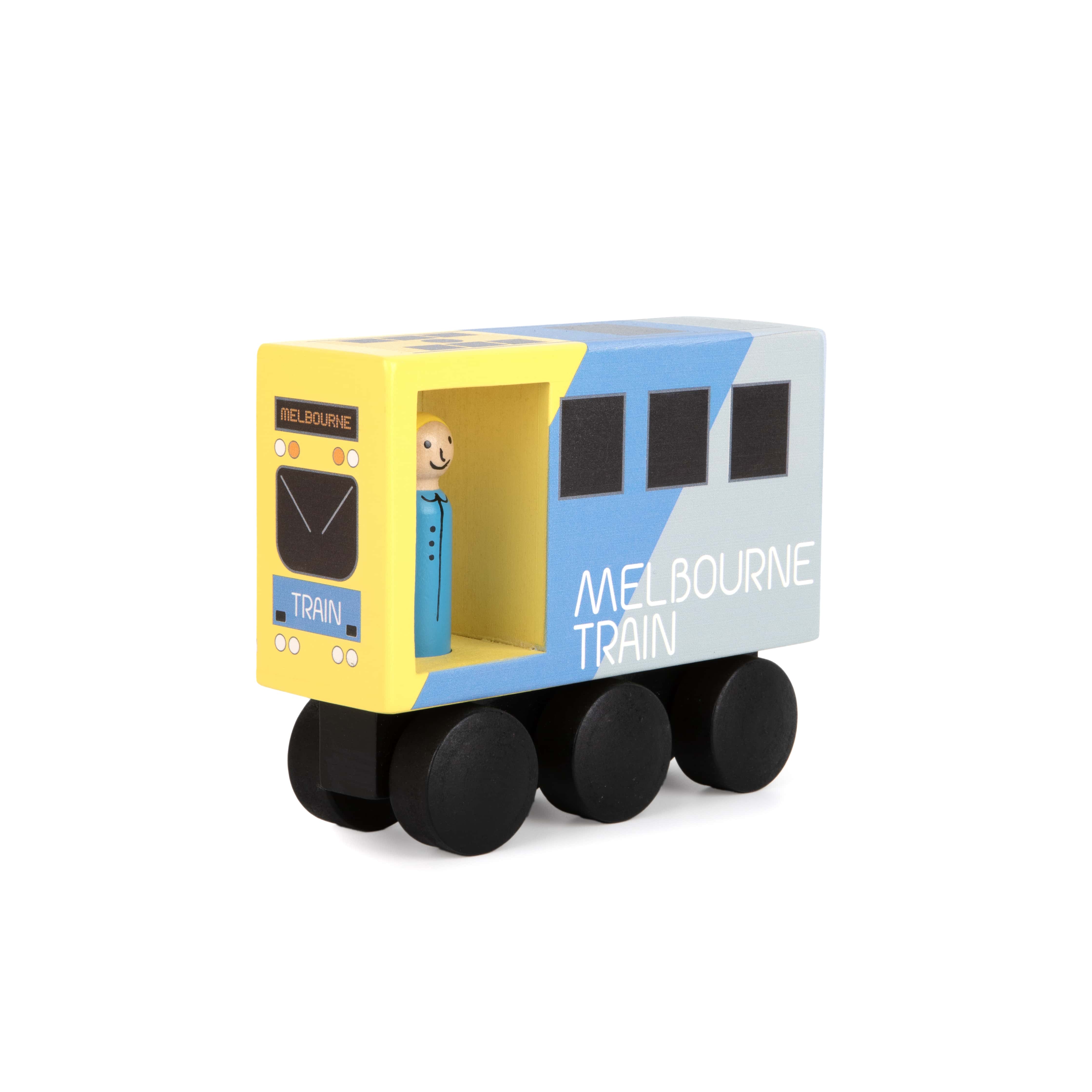 WOODEN TOY - ICONIC MELBOURNE MID-SIZED TRAIN
