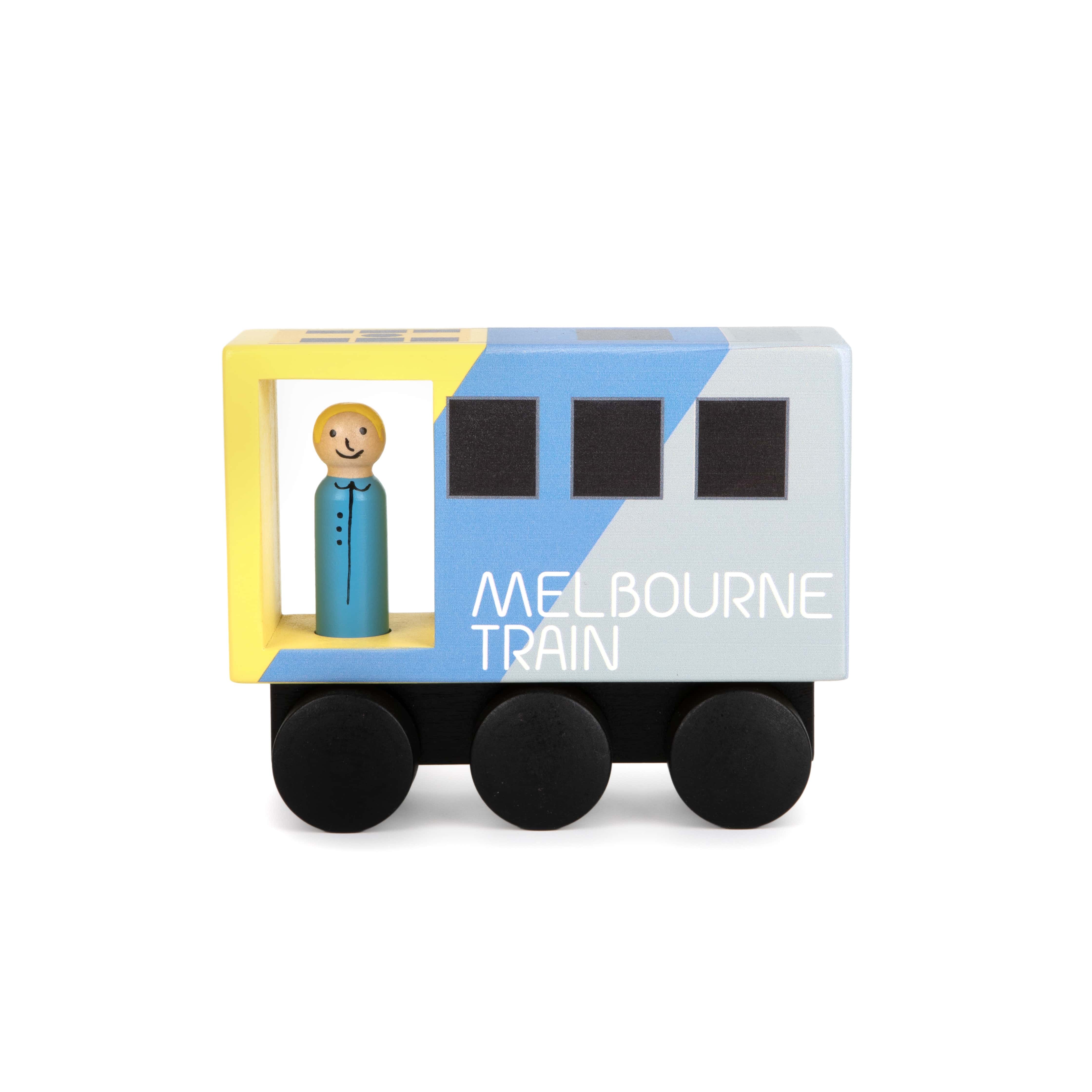 WOODEN TOY - ICONIC MELBOURNE MID-SIZED TRAIN