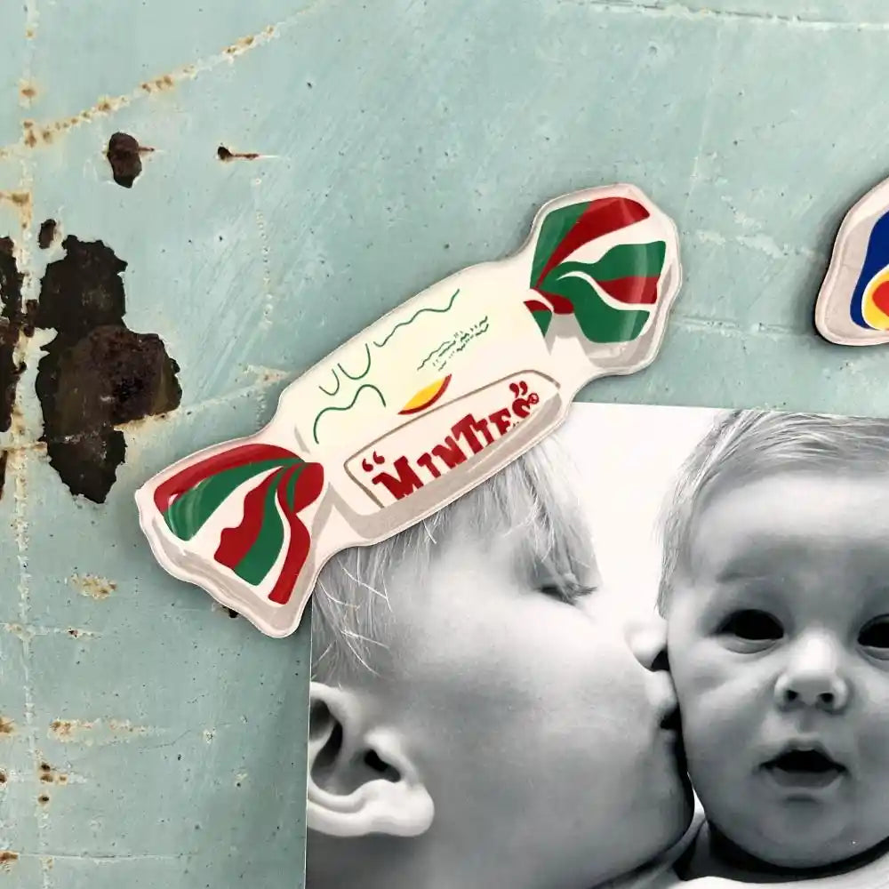 Minties Candy Magnet – Retro Australian Sweets Fridge Magnet, Novelty Candy Decor, Cute Kitchen Magnet, Collectible Souvenir Gift, Vintage Confectionery Style Magnet