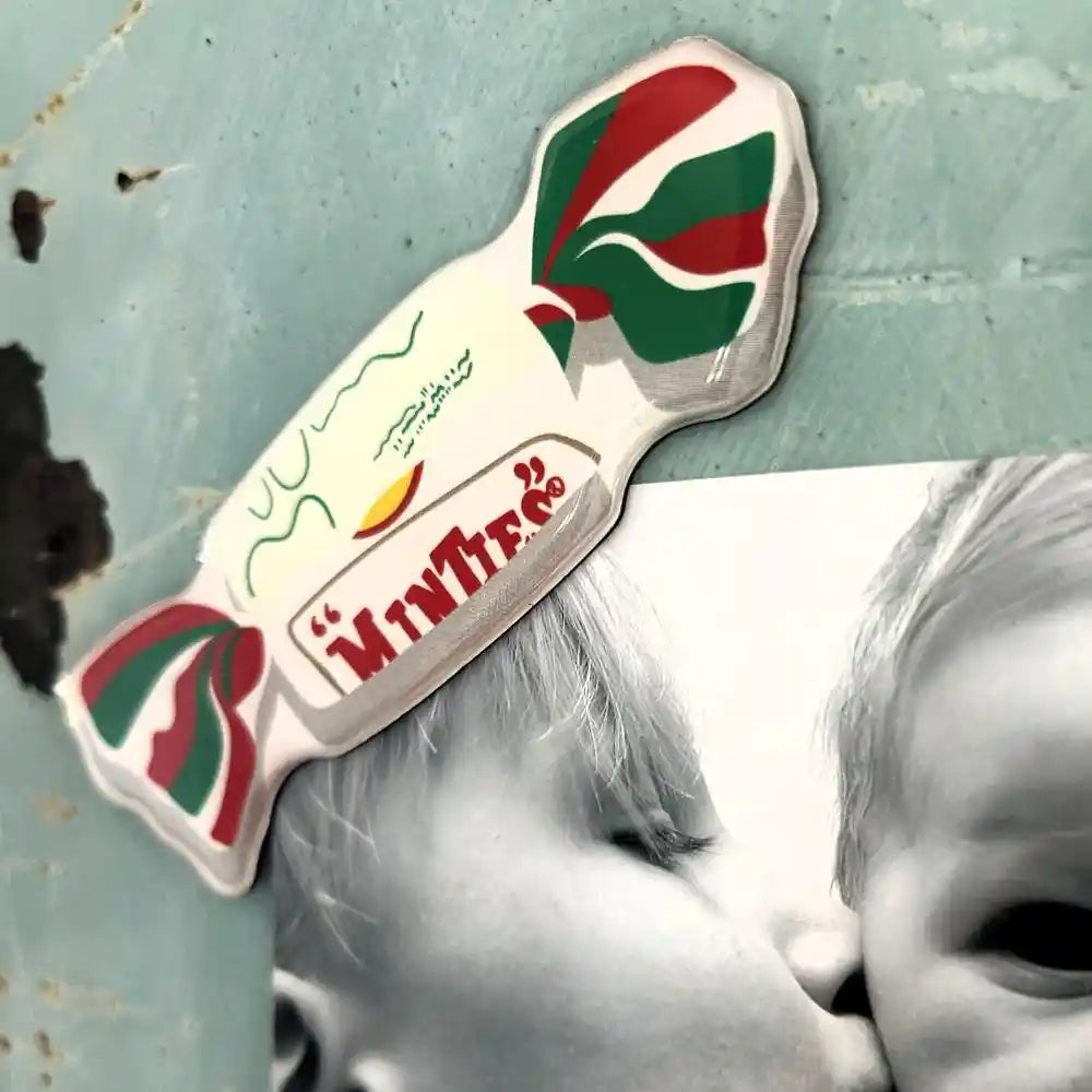 Minties Candy Magnet – Retro Australian Sweets Fridge Magnet, Novelty Candy Decor, Cute Kitchen Magnet, Collectible Souvenir Gift, Vintage Confectionery Style Magnet