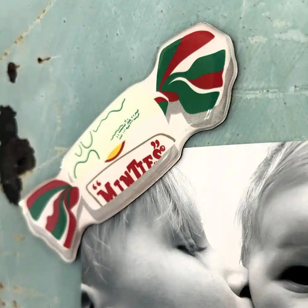 Minties Candy Magnet – Retro Australian Sweets Fridge Magnet, Novelty Candy Decor, Cute Kitchen Magnet, Collectible Souvenir Gift, Vintage Confectionery Style Magnet