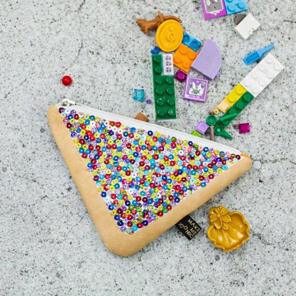 Fairy Bread Pocket Purse inspired by Australia's iconic party treat. Featuring colourful sequins, it's perfect for coins, treasures and little keepsakes.