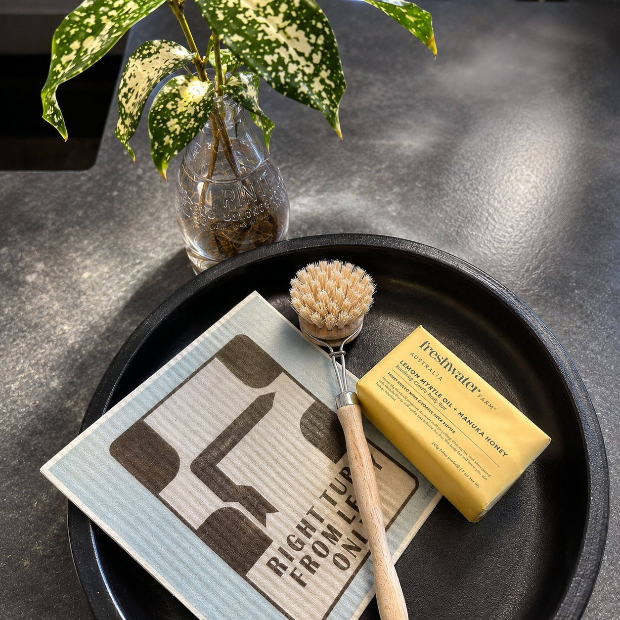 Inspired by Melbourne’s iconic Melways and infamous “Right Turn from Left Only” Hook Turns, this eco-friendly dish cloth brings a playful touch of Aussie nostalgia to everyday kitchen cleaning. Made from natural fibres, it’s durable, reusable, super absorbent, and the perfect practical gift for locals, tourists, or anyone missing a little taste of Melbourne.