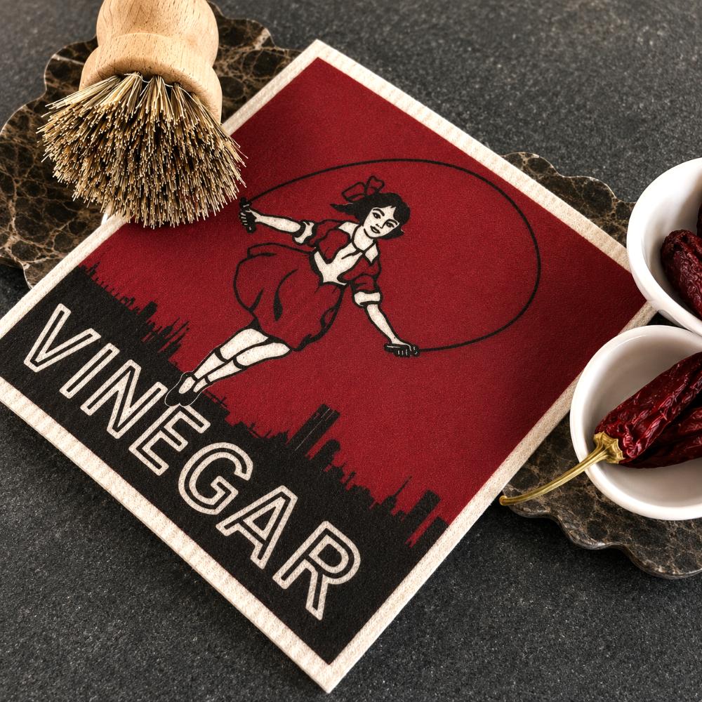 Inspired by Melbourne’s iconic Skipping Girl and Nylex Plastics signs, this Swedish dish cloth celebrates two beloved landmarks that have lit up the city skyline for generations. Made from natural fibres, it’s durable, reusable, super absorbent, and designed to bring a nostalgic touch of everyday Melbourne life into your kitchen while making cleaning a little more fun.