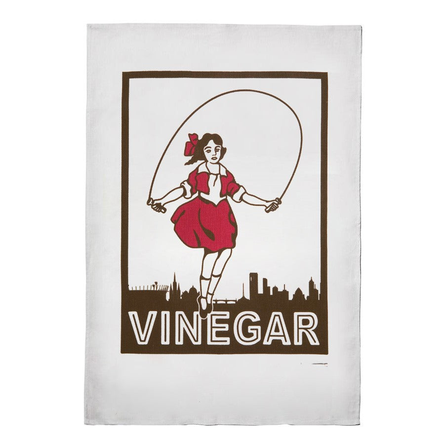 ICONIC TEA TOWEL - SKIPPING GIRL