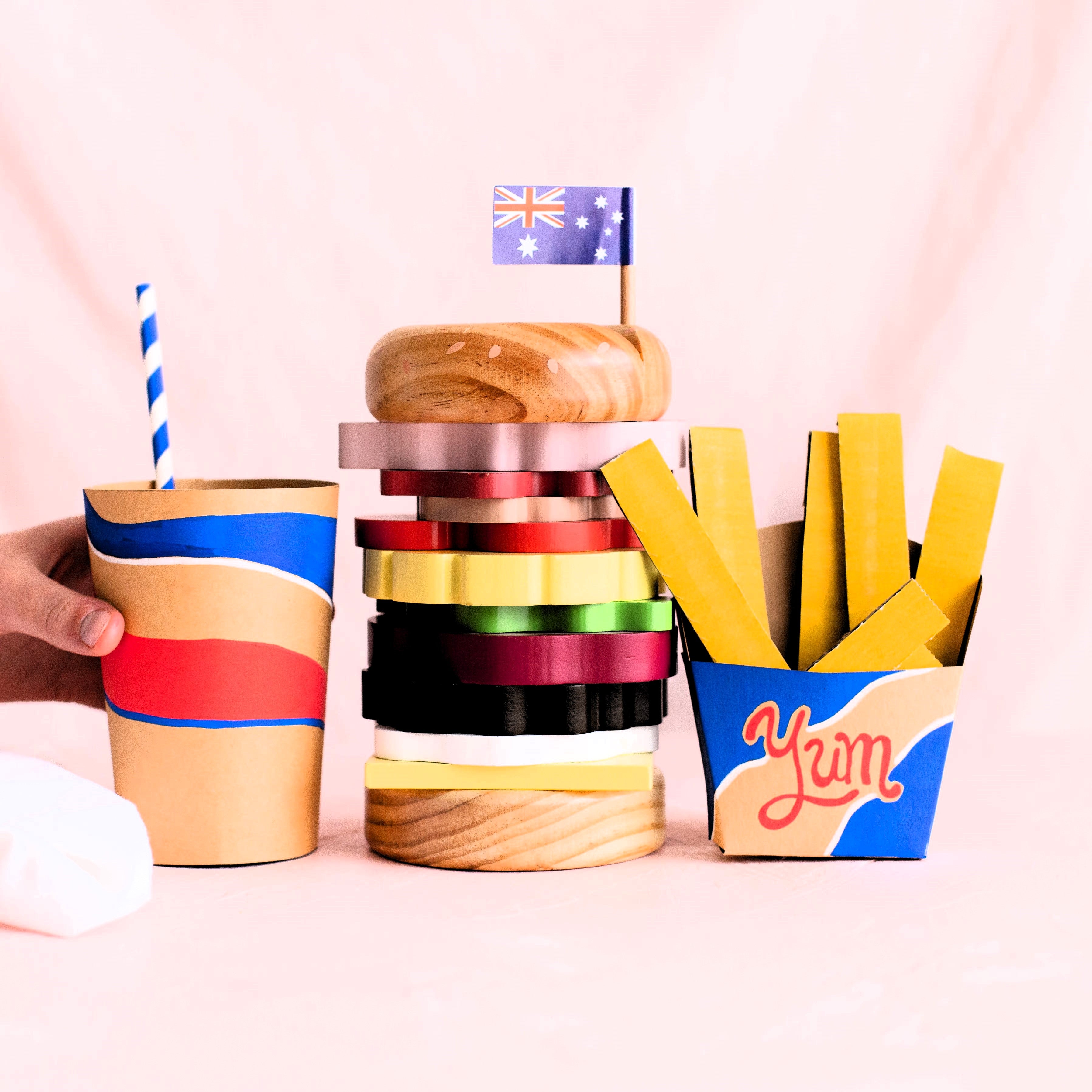 ICONIC TOY - AUSTRALIAN STACKING BURGER