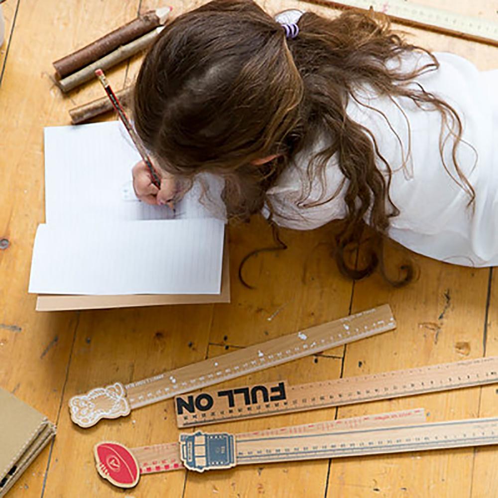 Make Me Iconic Full On wooden ruler with playful, nostalgic design, adding fun and charm to any desk. A stylish and functional stationery piece perfect for students, teachers, or creatives.