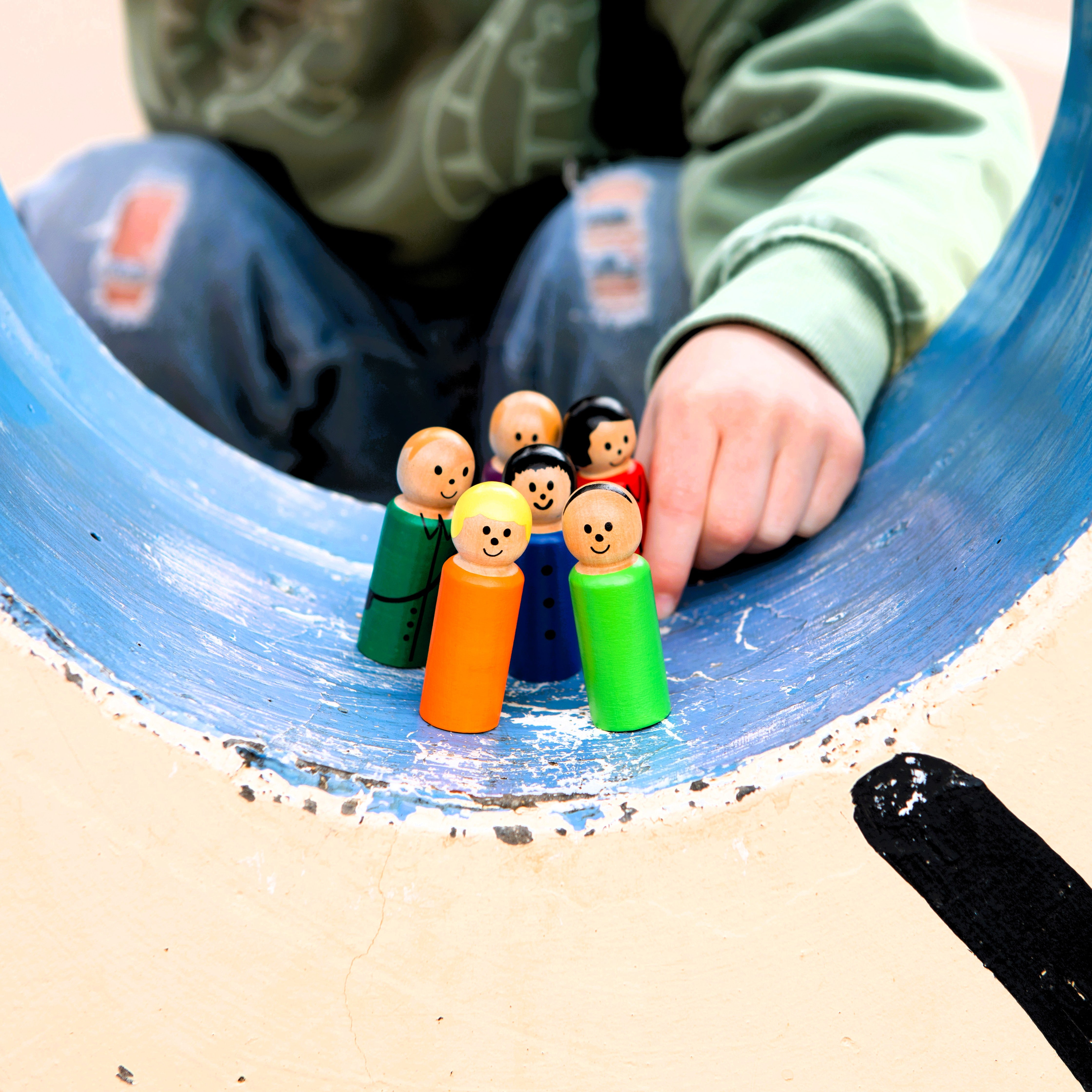 WOODEN TOY - ICONIC EXTRA PEOPLE SET OF 14