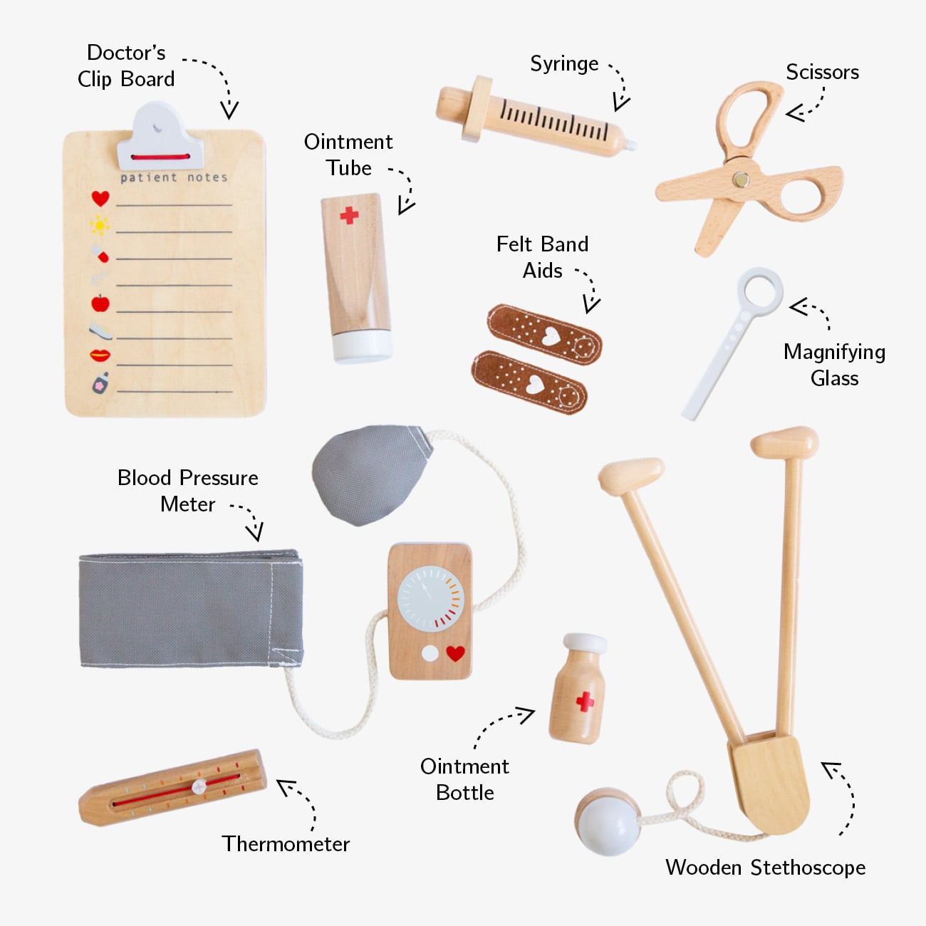 WOODEN TOY -  ICONIC DOCTOR KIT