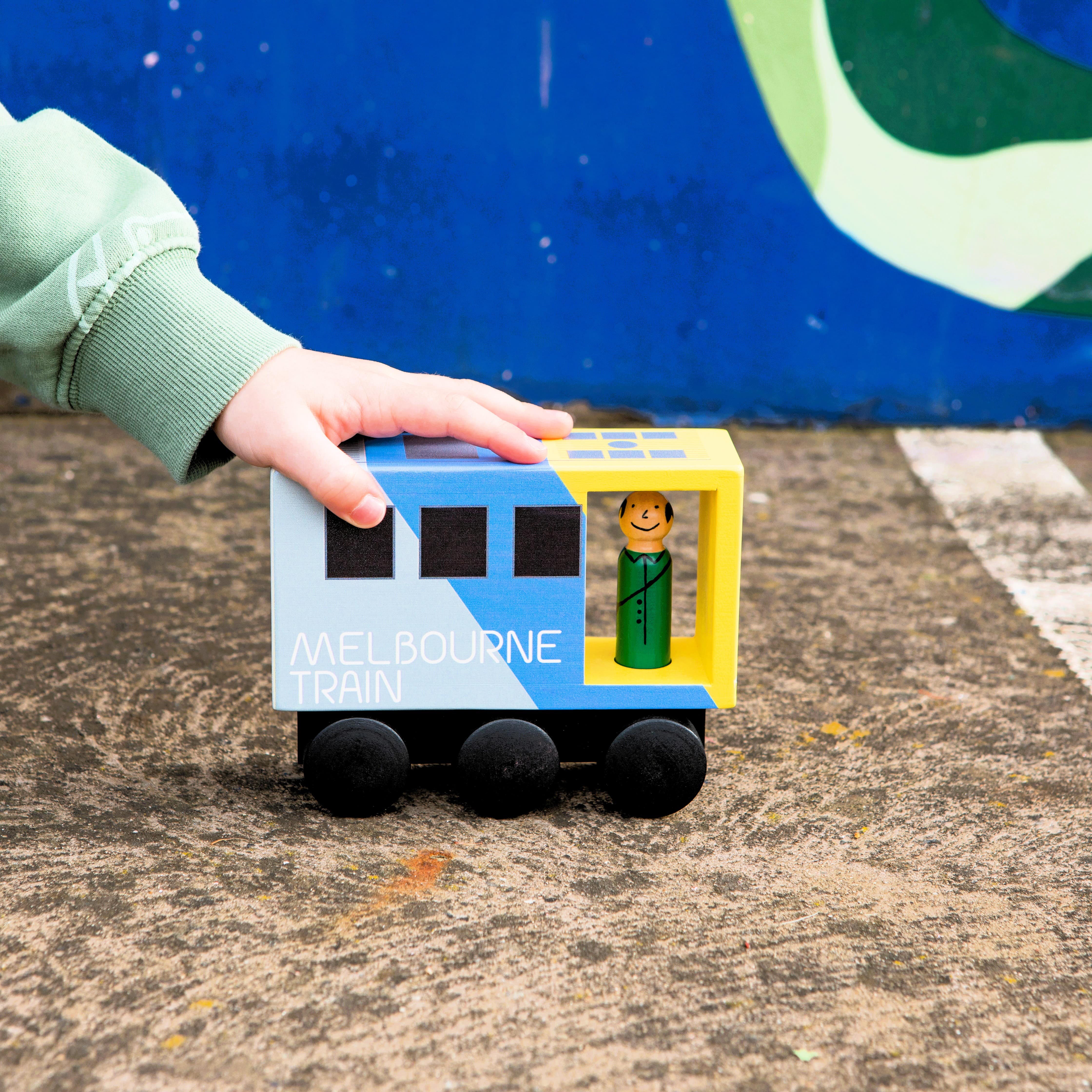 WOODEN TOY - ICONIC MELBOURNE MID-SIZED TRAIN
