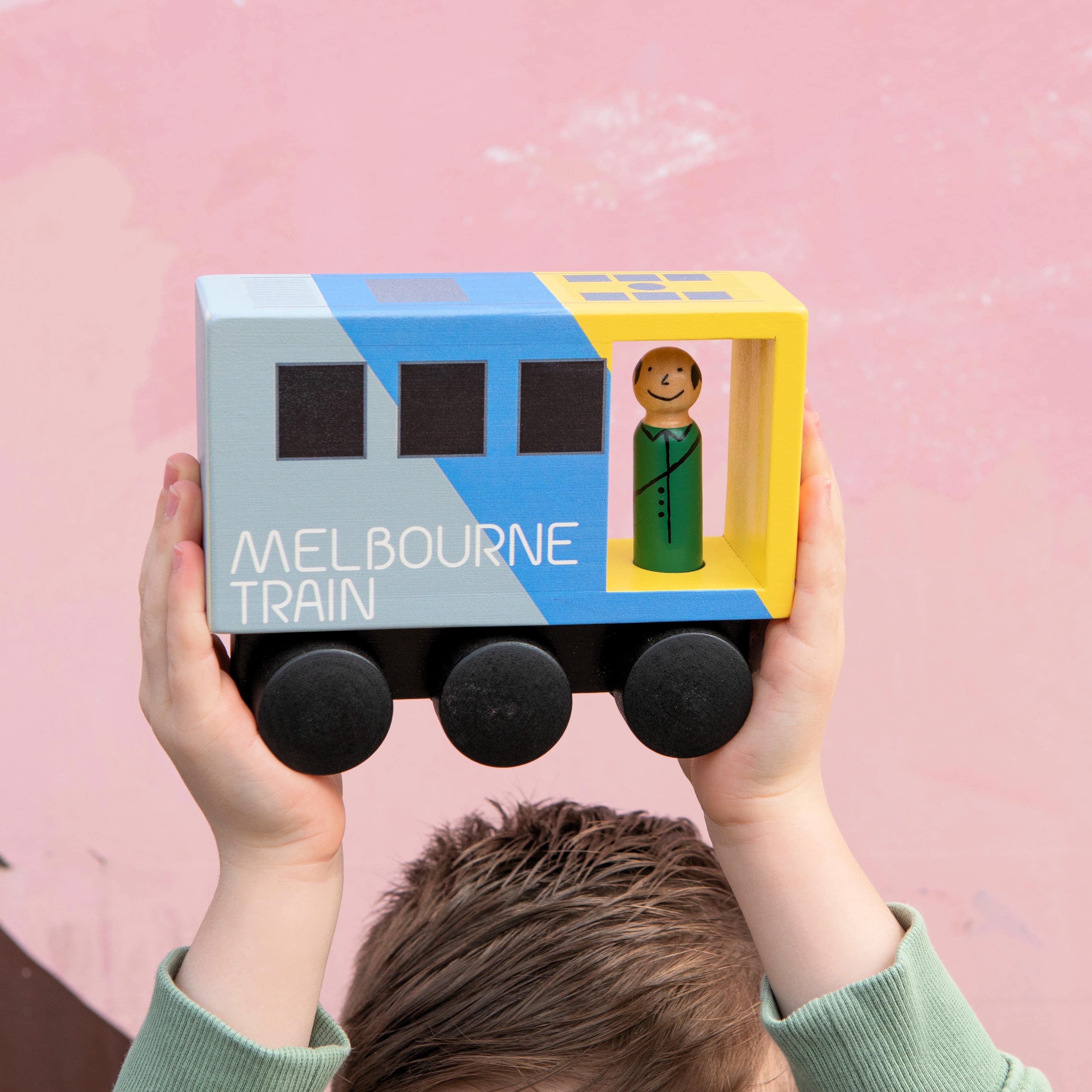 WOODEN TOY - ICONIC MELBOURNE MID-SIZED TRAIN