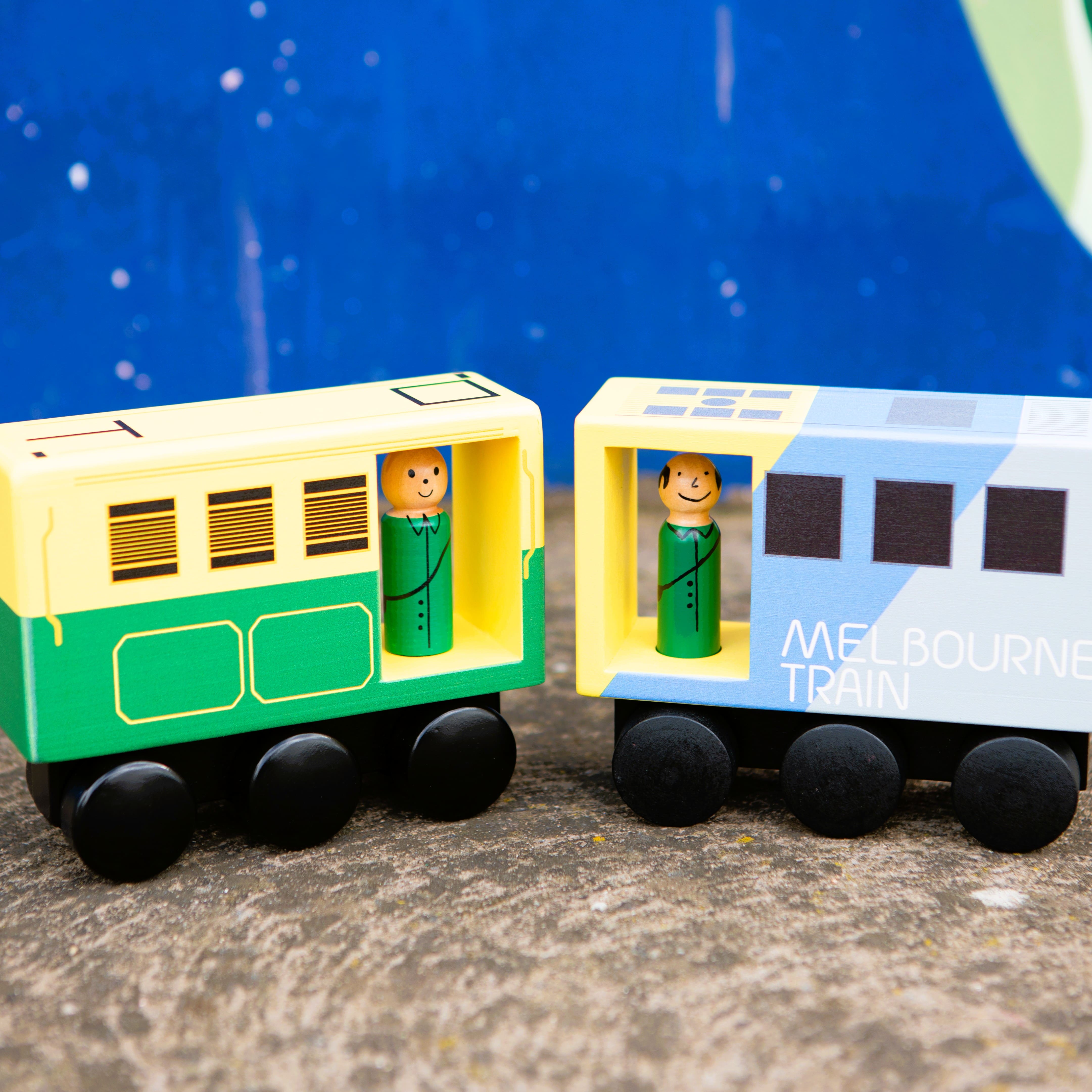 WOODEN TOY - ICONIC MELBOURNE MID-SIZED TRAIN
