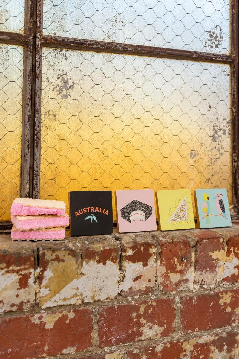 Discover Make Me Iconic, an Australian design brand creating unique Australian gifts, wooden toys, educational puzzles and nostalgic homewares. Shop our colourful collection of Melbourne souvenirs, wooden trams, pretend play toys, tea towels, fridge magnets, stationery and tote bags. Inspired by iconic Australian places, animals and everyday favourites, our playful designs make perfect gifts for kids, birthdays, Christmas and anyone who loves Australia.