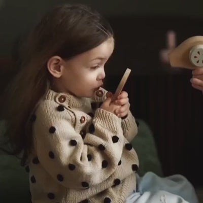 Make Me Iconic wooden toy beauty kit and wooden pretend make-up for kids with mirror, lipstick, compact and perfume designed for pretend play, dress-ups and creative role-play activities