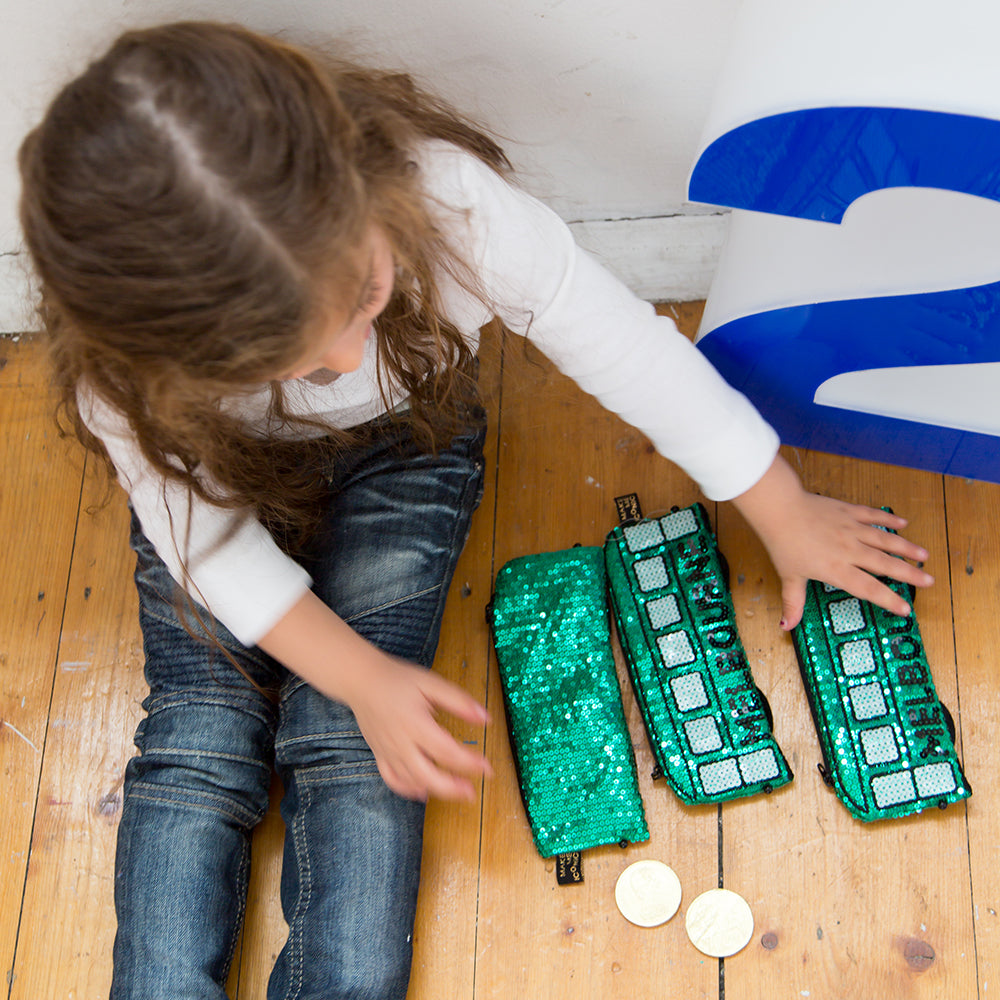 Make Me Iconic Australian Gifts Souvenirs sequin purse tram