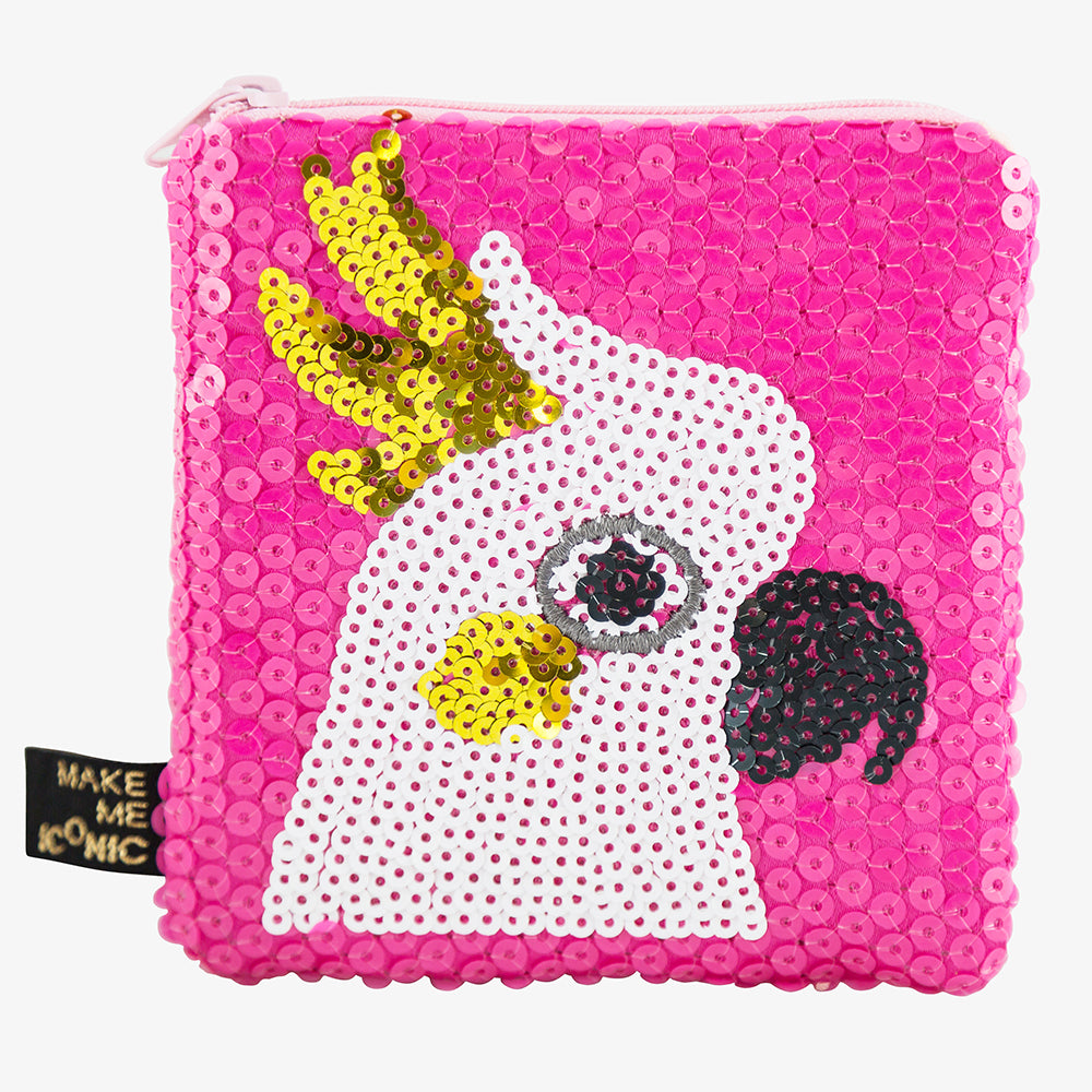 ICONIC SEQUIN PURSE- COCKATOO