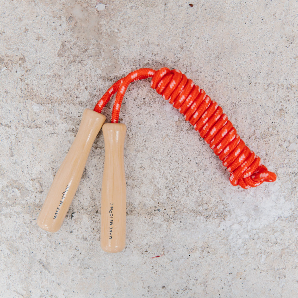 make me iconic wooden toy loose change series skipping rope