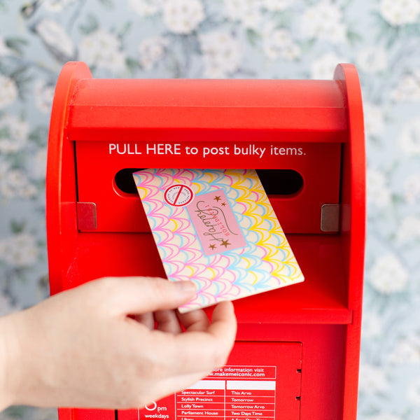 ICONIC TOY POST BOX LETTERS CRAFT KIT makemeiconic