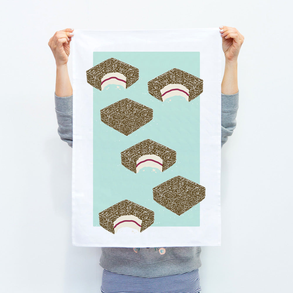 ICONIC TEA TOWEL - LAMINGTON