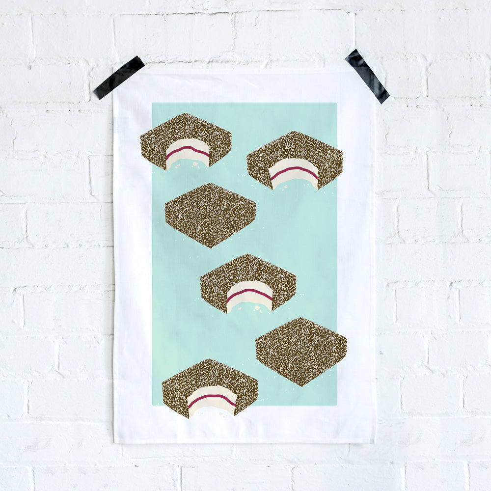 ICONIC TEA TOWEL - LAMINGTON