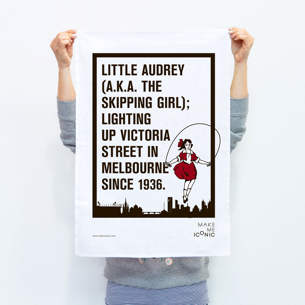 ICONIC TEA TOWEL - SKIPPING GIRL