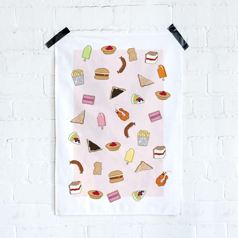 ICONIC TEA TOWEL - AUSSIE FOODS