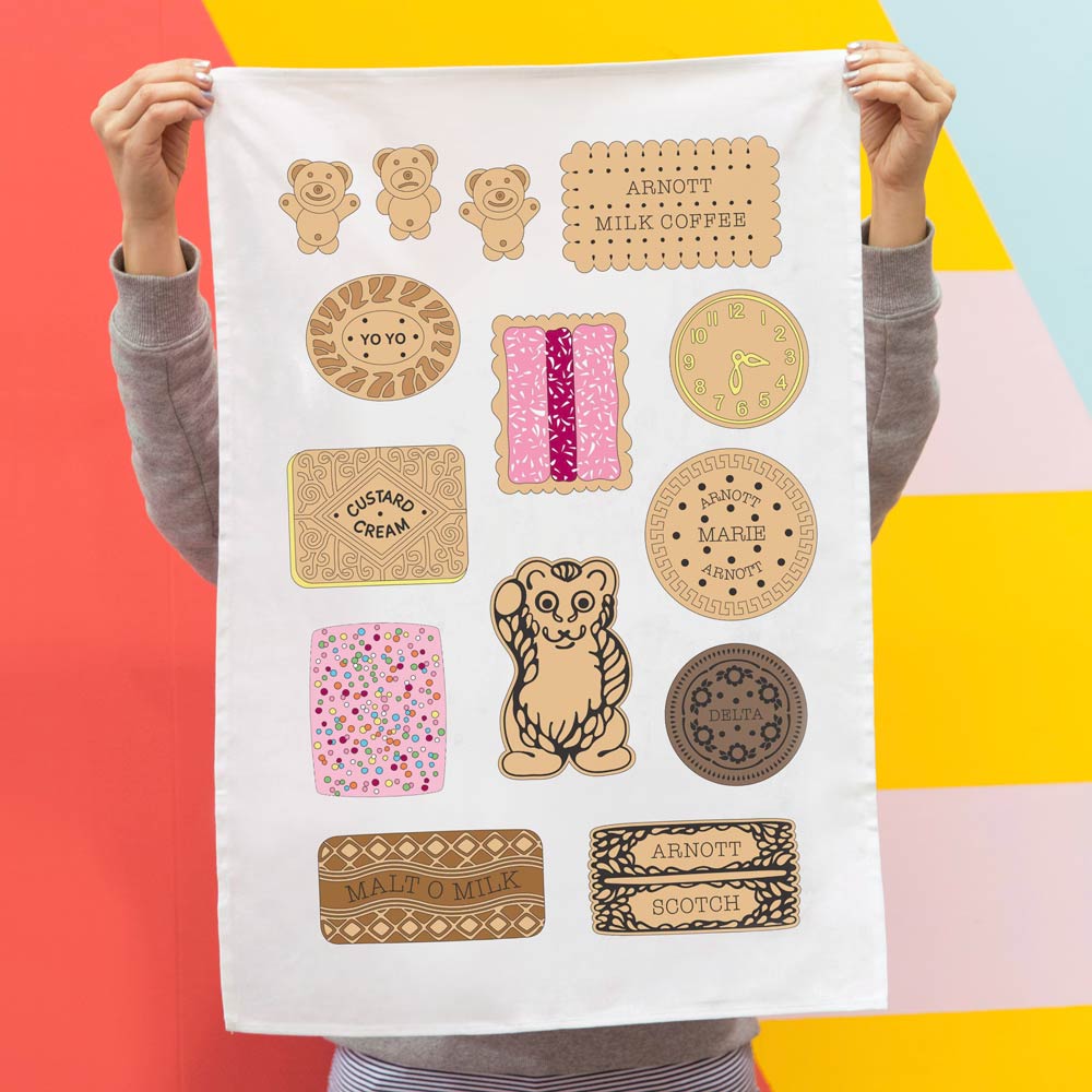 ICONIC TEA TOWEL - BICKIES