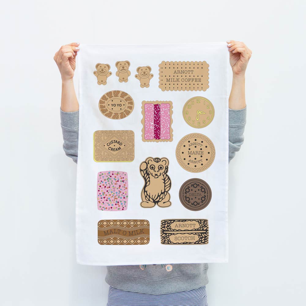 ICONIC TEA TOWEL - BICKIES