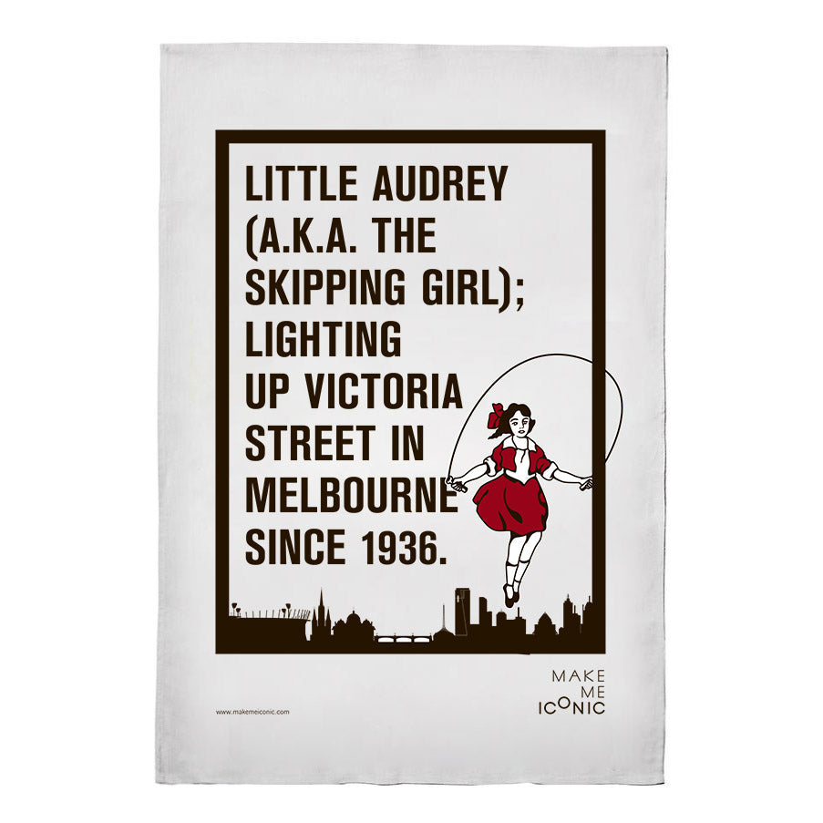 ICONIC TEA TOWEL - SKIPPING GIRL